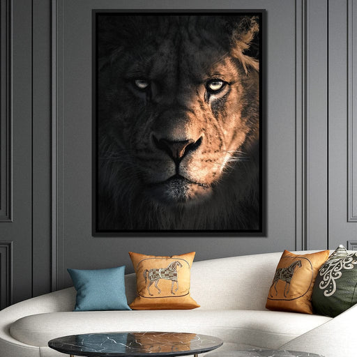 Lion Dark - Zenzdesign Canvas Print