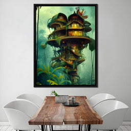 Magical Dr Seuss Tree House - Johanjjf - NicheCanvas
