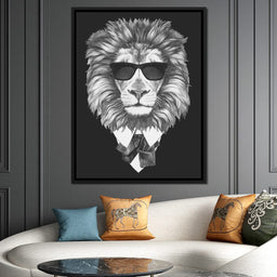 Dressed Up Lion - NicheCanvas