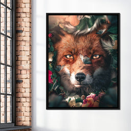Floral Fox - Zenzdesign - NicheCanvas