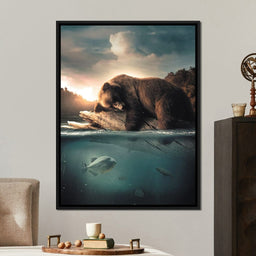 Floating Bear - Zenzdesign - NicheCanvas