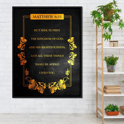 Matthew 6:33 - ABConcepts - NicheCanvas