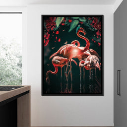 Glowing Flamingo - Zenzdesign - NicheCanvas