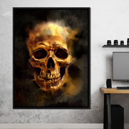 Golden Skull - NicheCanvas