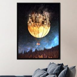 Moon Town - Natacha Einat - NicheCanvas