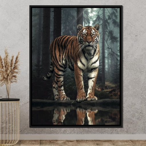 Tiger Reflection - Zenzdesign Canvas Print