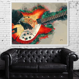 Tom Petty's Electric Guitar - Abraham Szomor - NicheCanvas