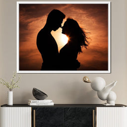 Couple by the Sunset - NicheCanvas
