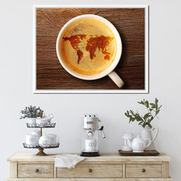 World Map Coffee Cup - NicheCanvas