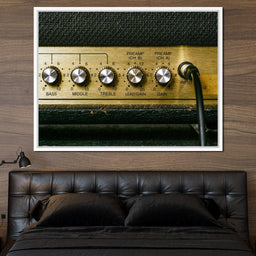 Vintage Electric Guitar Amplifier - NicheCanvas