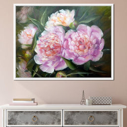 Blooming Peonies - NicheCanvas