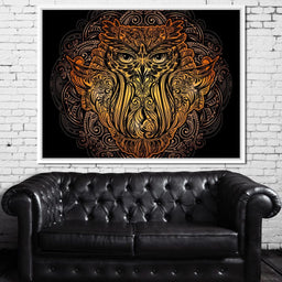 Golden Owl - NicheCanvas