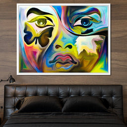Multicolored Artistic Abstraction - NicheCanvas