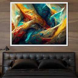 Abstract Colorful Waves - NicheCanvas