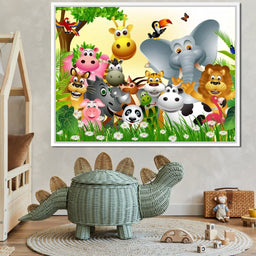 Cute Animals Canvas - NicheCanvas