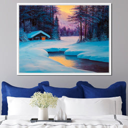 Winter Forest Home - NicheCanvas