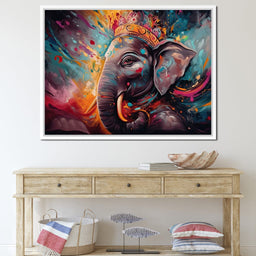 Ganesh Color Splash - NicheCanvas