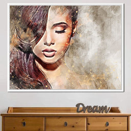 Girl Watercolor 4 - Mateo - NicheCanvas