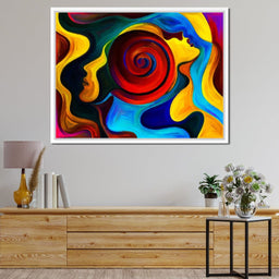 Red Swirl - NicheCanvas