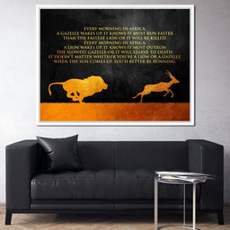 Lion & Gazelle - ABConcepts - NicheCanvas