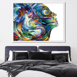 Colored Visage Profile - NicheCanvas