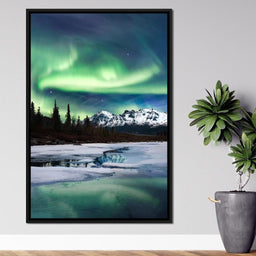 Northern Lights Landscape - Lucas Moore - NicheCanvas