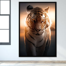 Tiger Orange Eyes - Zenzdesign - NicheCanvas