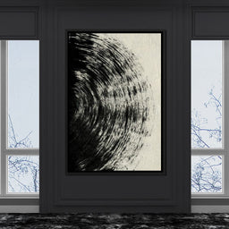 Abstract Black Circle - Evgeny Vetrov - NicheCanvas