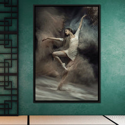 Ballet Dancer in the Desert - NicheCanvas