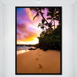 Footprints in the Sand - Lucas Moore - NicheCanvas