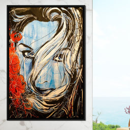 Blue Girl - NicheCanvas