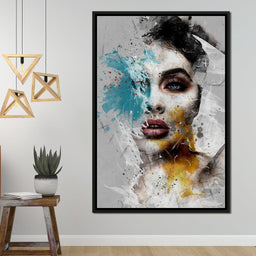 Mixart Female Portrait - Johanjjf - NicheCanvas