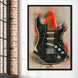 David Gilmour's Guitar - Abraham Szomor - NicheCanvas