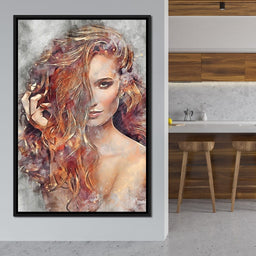 Girl Watercolor 2 - Mateo - NicheCanvas