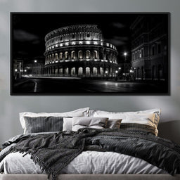 Rome Colosseum at Night - NicheCanvas