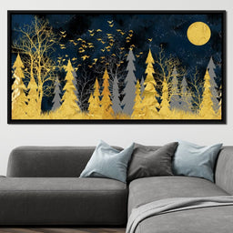 Golden Moonlight - NicheCanvas
