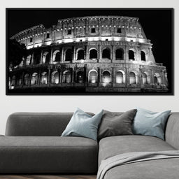 Colosseum at Night Time - NicheCanvas
