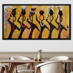 African Women with Jars - NicheCanvas