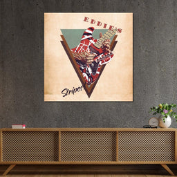 Eddie Van Halen's Guitar Retro - Abraham Szomor - NicheCanvas