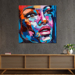 Violet Portrait - NicheCanvas