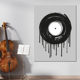 Vinyl Dripping - NicheCanvas