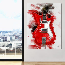 Jack White's Guitar - Abraham Szomor - NicheCanvas