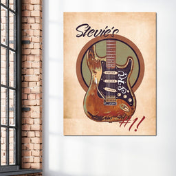 Stevie Ray Vaughan's Guitar Retro - Abraham Szomor - NicheCanvas