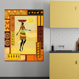 African Art Canvas - NicheCanvas