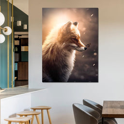 Fox Butterfly Glow - Zenzdesign - NicheCanvas