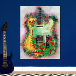 Jimmy Page's Guitar - Abraham Szomor - NicheCanvas