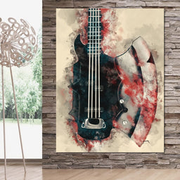 The Demon's Axe Bass Guitar - Abraham Szomor - NicheCanvas