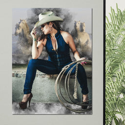 Sexy CowGirl - Johanjjf - NicheCanvas