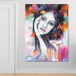 Martini Girl - NicheCanvas