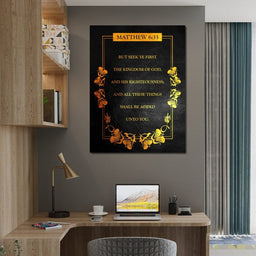 Matthew 6:33 - ABConcepts - NicheCanvas